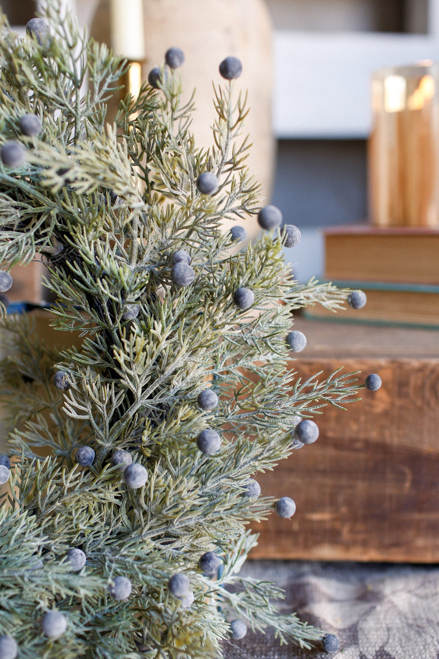 Midnight Juniper Mini Wreath