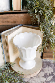 Vintage Milk Glass Large Vase The Little Burlap Barn®