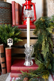 Vintage Glass Angel Candle Holder