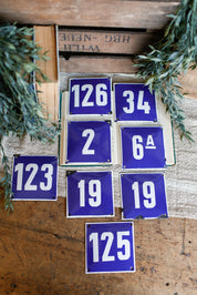 Salvaged French Enamel Number The Little Burlap Barn®