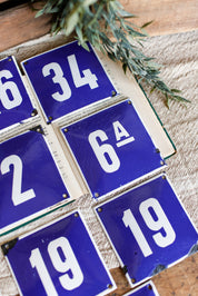Salvaged French Enamel Number The Little Burlap Barn®