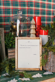 Handmade "Elf" Framed Sign