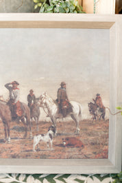 Cowboys Ride Framed Art The Little Burlap Barn®
