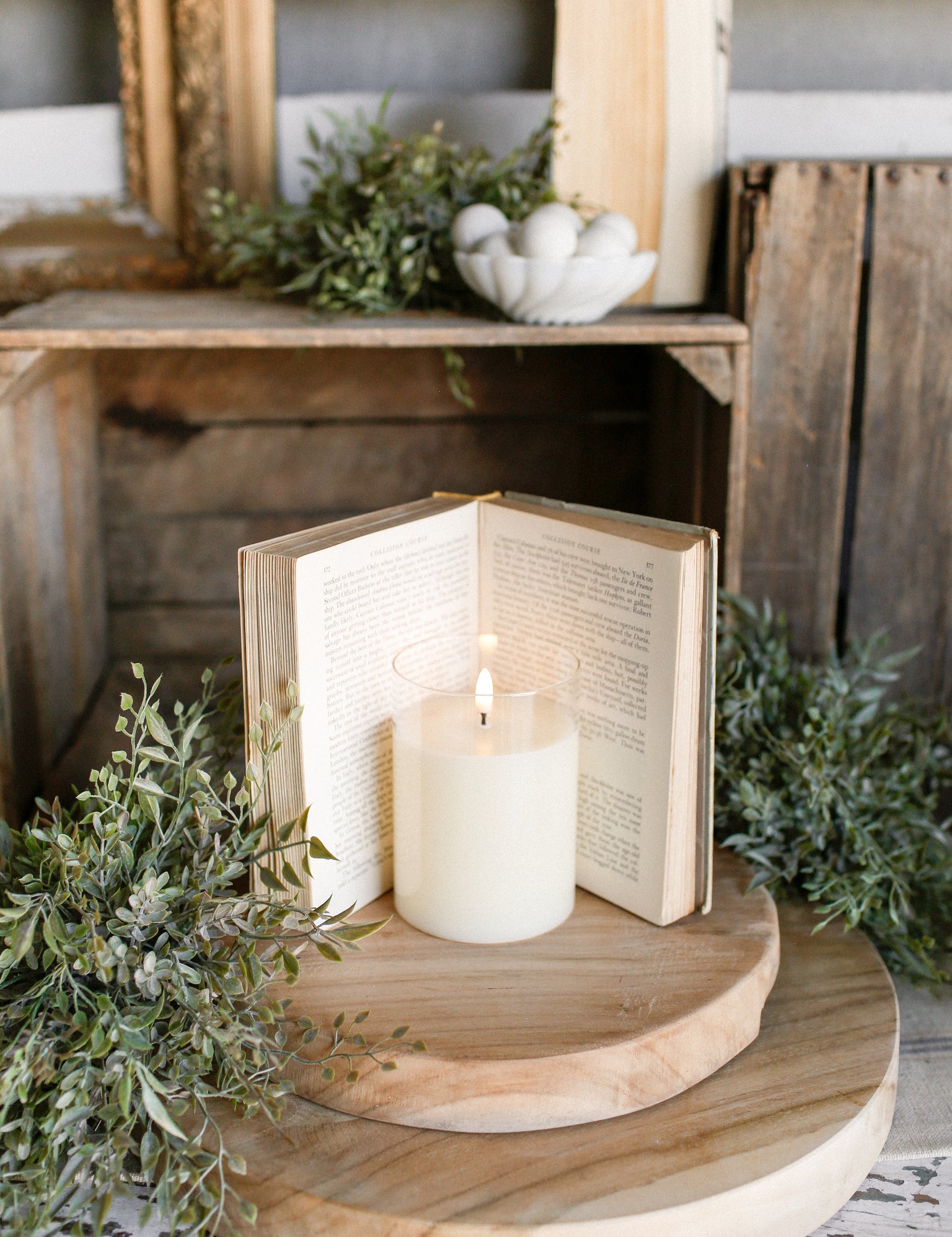 XXS Ivory Flameless Candle The Little Burlap Barn®