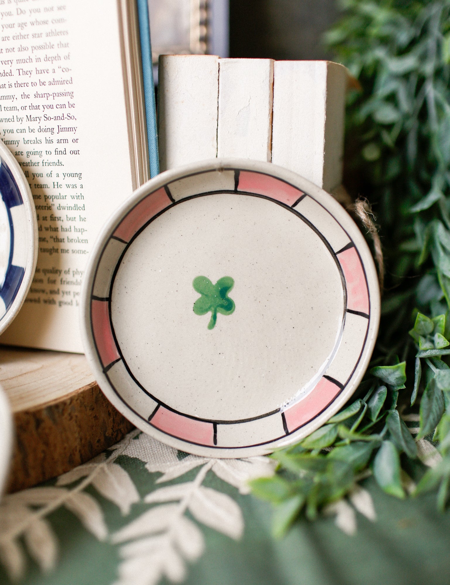 Stoneware Striped Charm Dish The Little Burlap Barn®