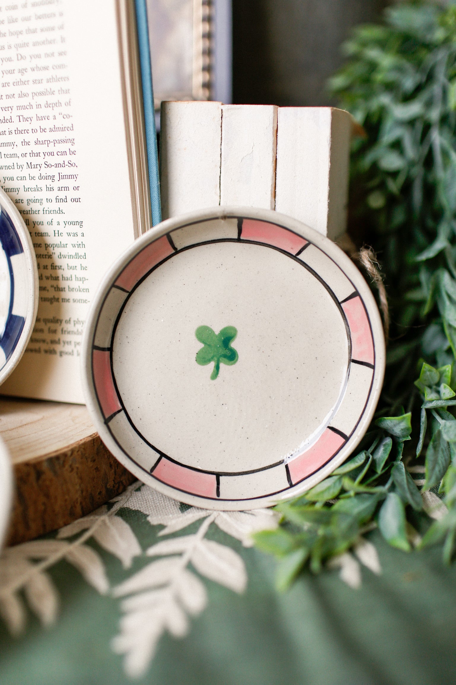 Stoneware Striped Charm Dish The Little Burlap Barn®