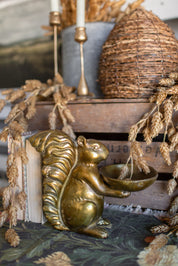 Brass Squirrel Figurine