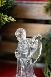 Vintage Glass Angel Candle Holder