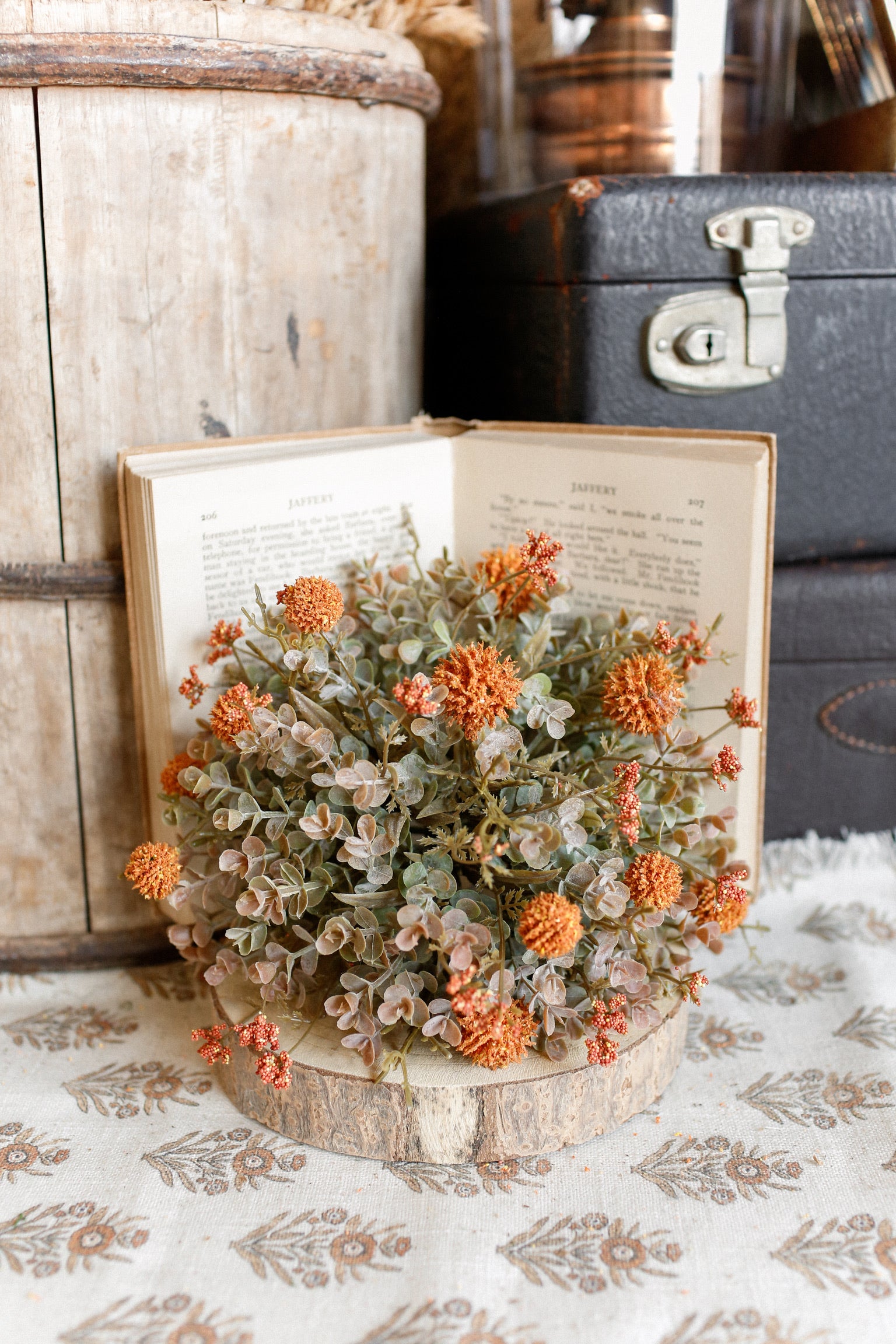 Whimsy Wildflower Sphere (Pumpkin)