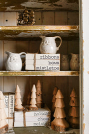 Hand-Stamped Holiday Book Stack