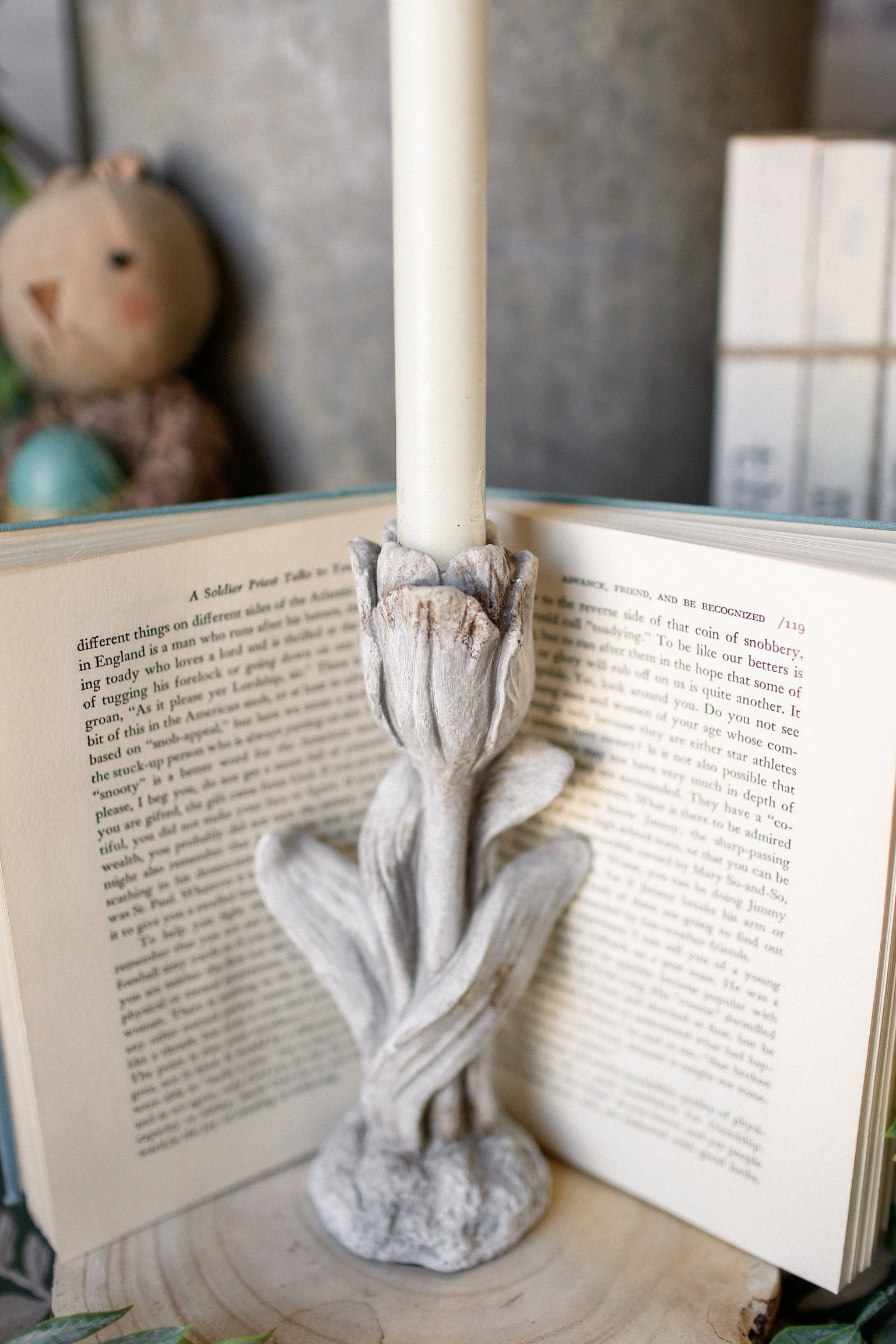 Concrete Tulip Candlestick The Little Burlap Barn®
