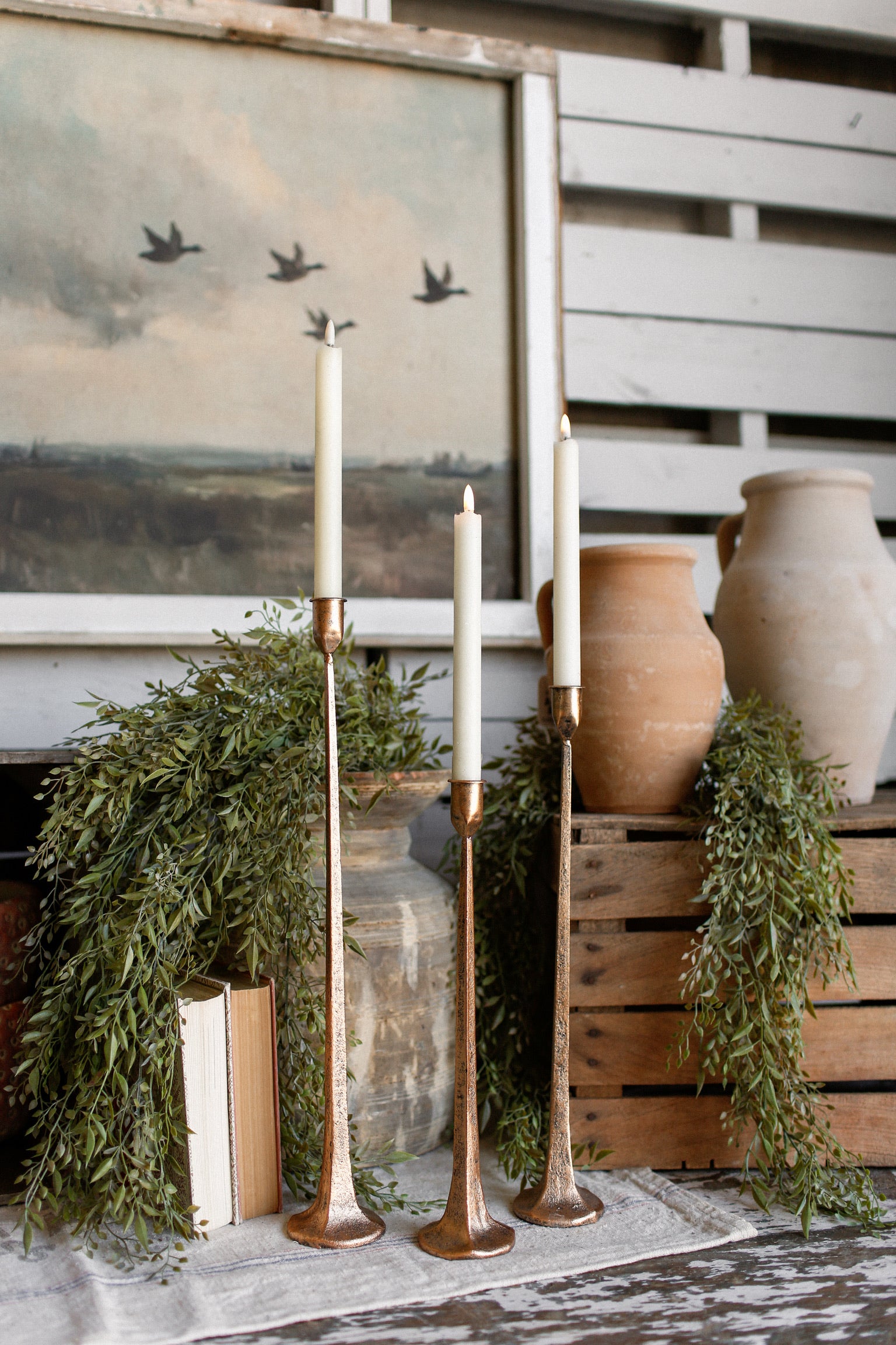 Hand-Forged Copper Candlestick The Little Burlap Barn®
