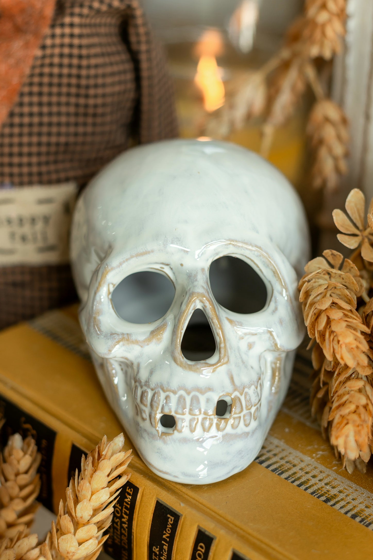 Ceramic Glazed Skull The Little Burlap Barn®