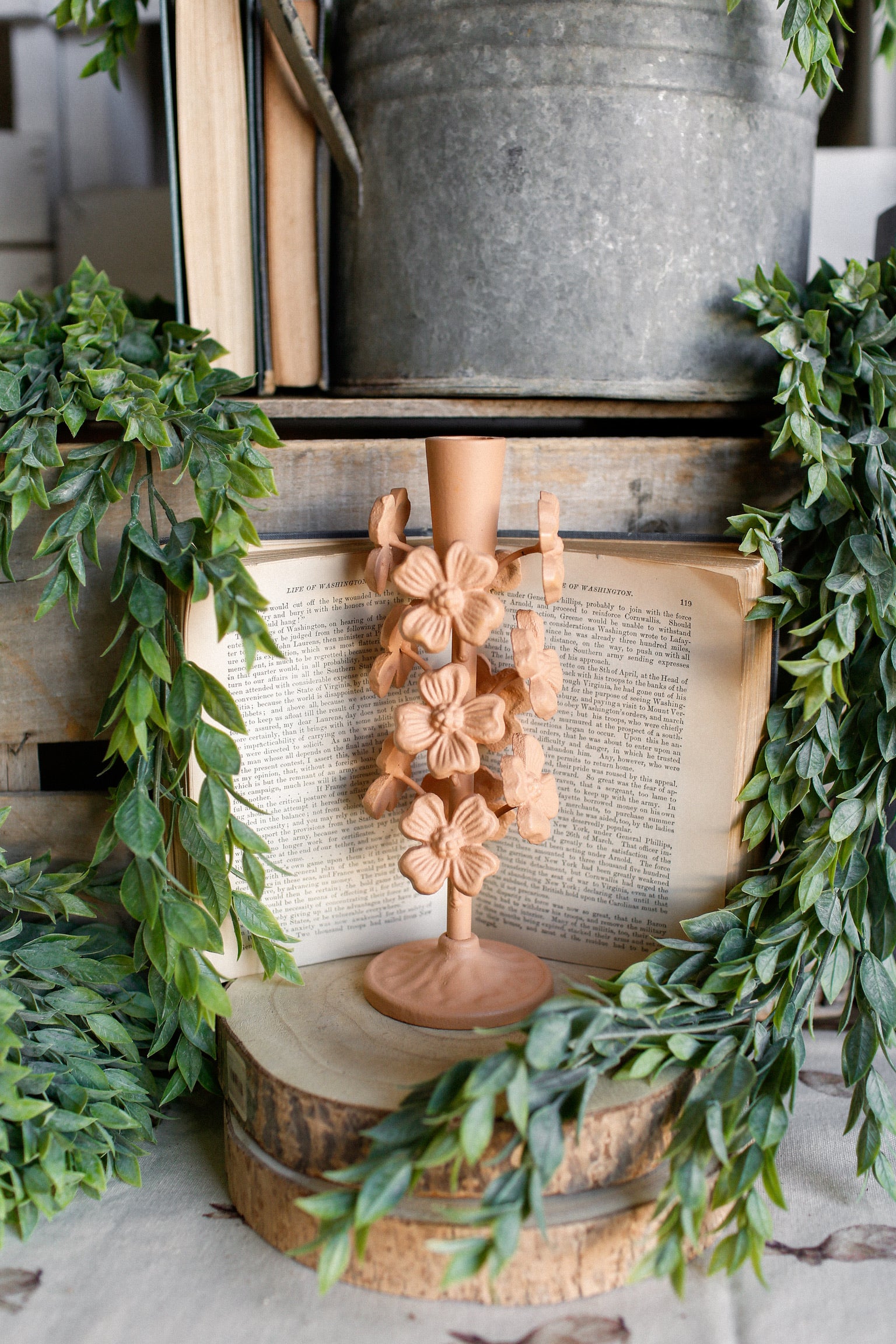 Cast Iron Wonderland Candlestick