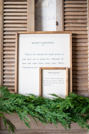 Handmade "Merry Christmas" Framed Sign