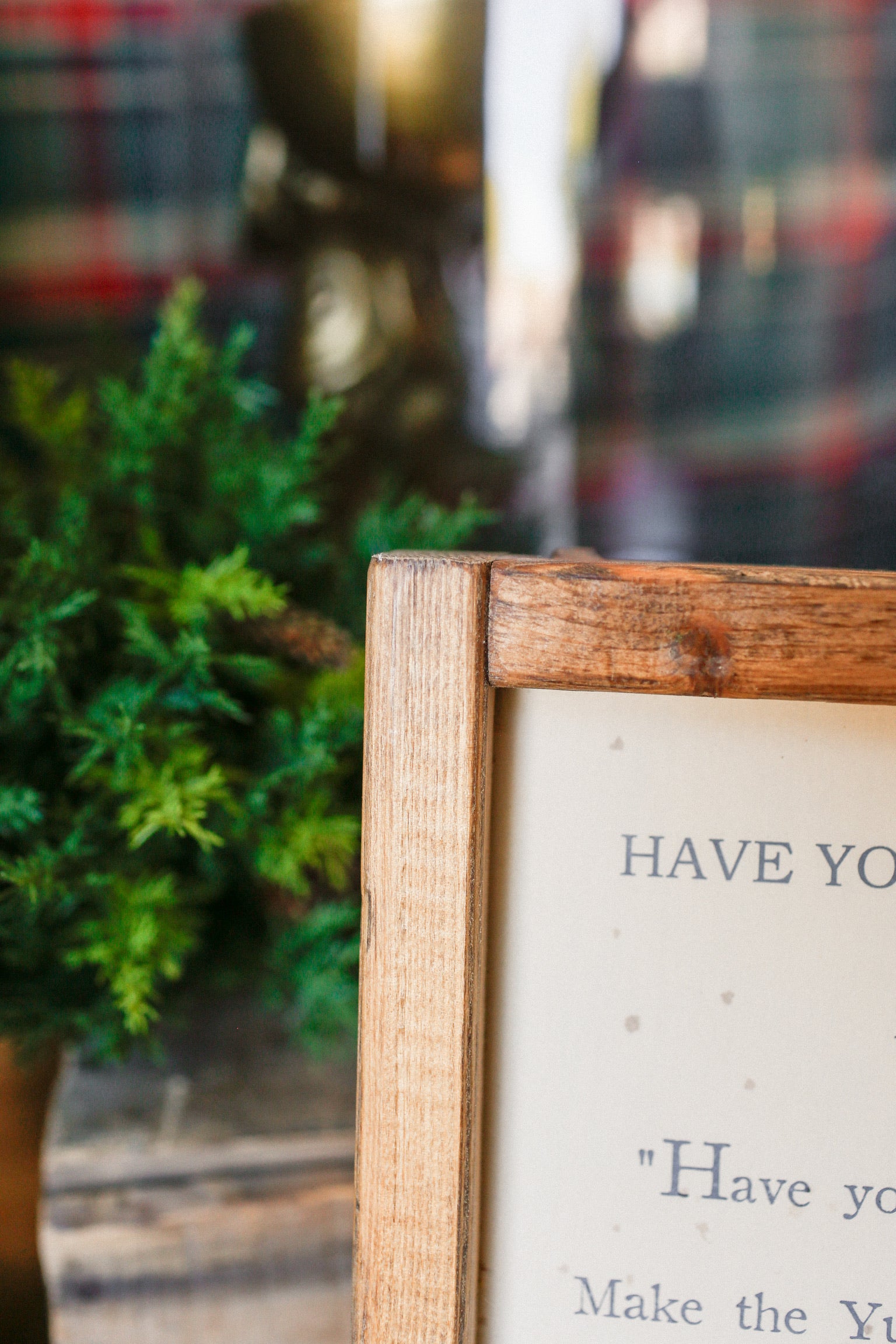 Handmade "Have Yourself A Merry Christmas" Framed Sign