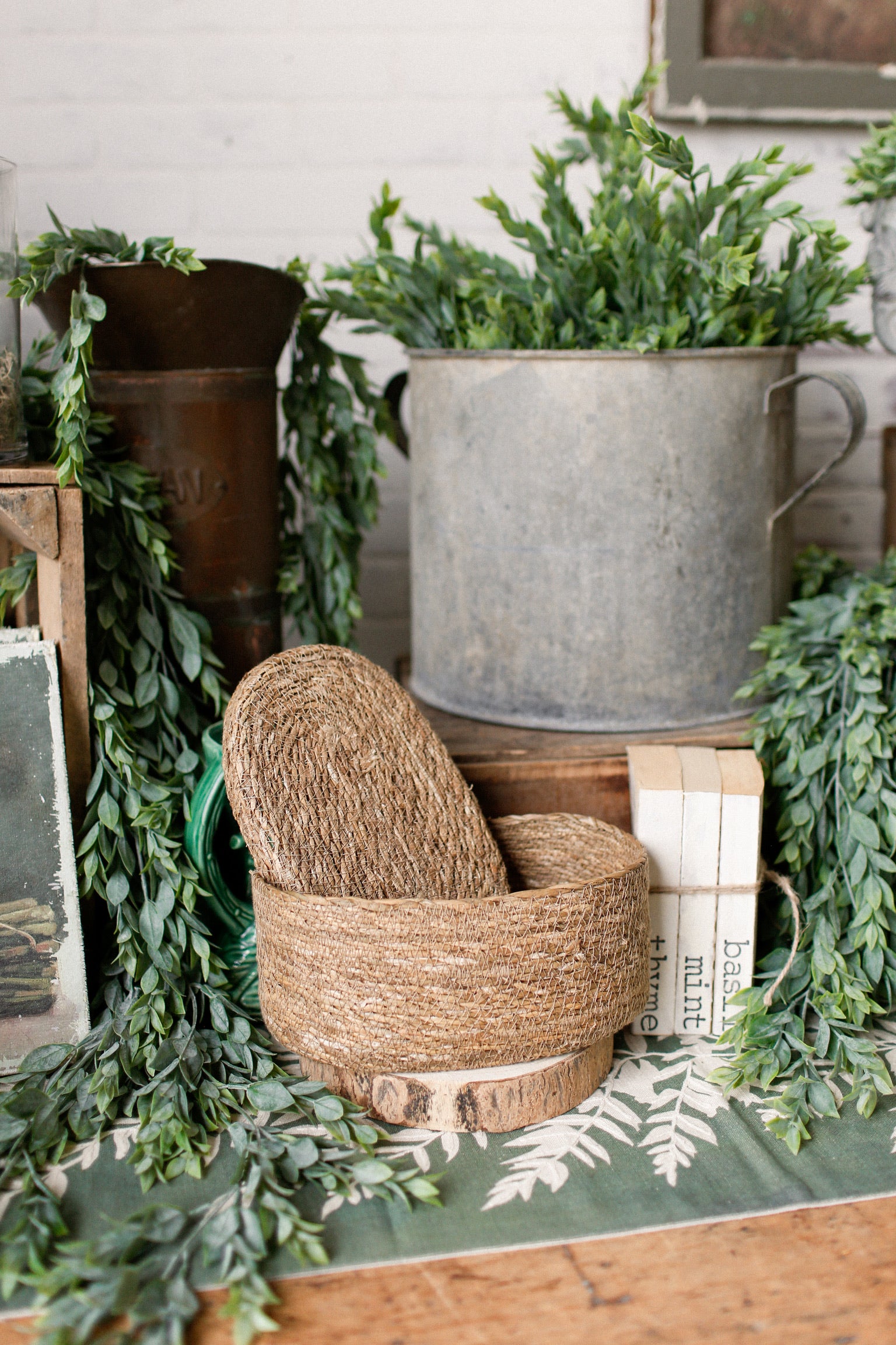 Hand-Woven Seagrass Basket The Little Burlap Barn®