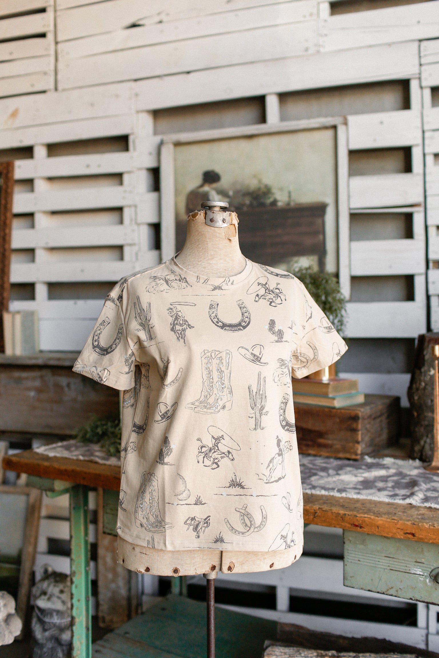 Creme Wild West T-Shirt