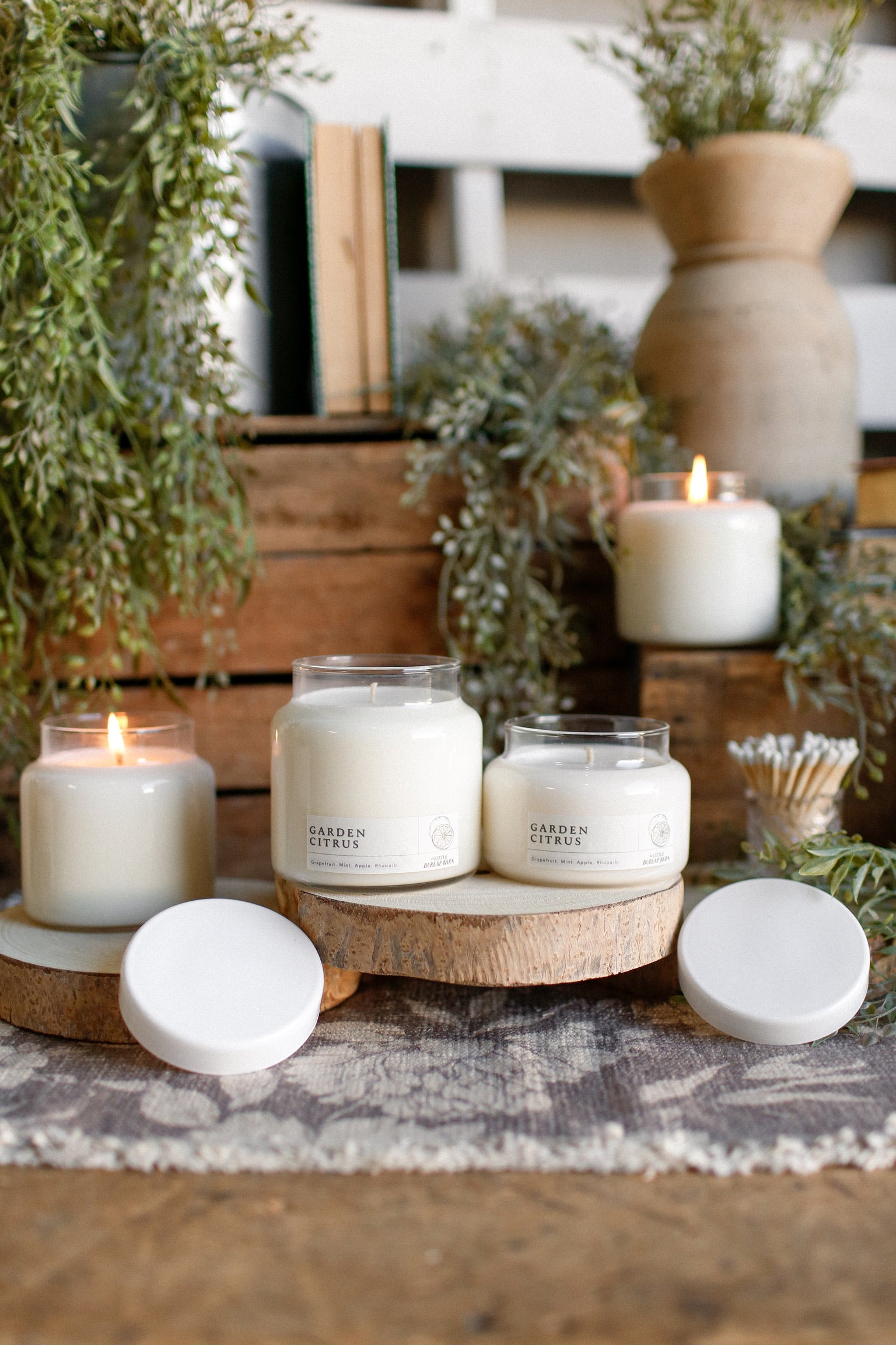 Apothecary Candle -- Garden Citrus The Little Burlap Barn®