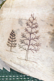 Mango Wood Etched Tree Cutting Board