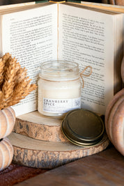 Cranberry Spice Mason Jar Candle The Little Burlap Barn