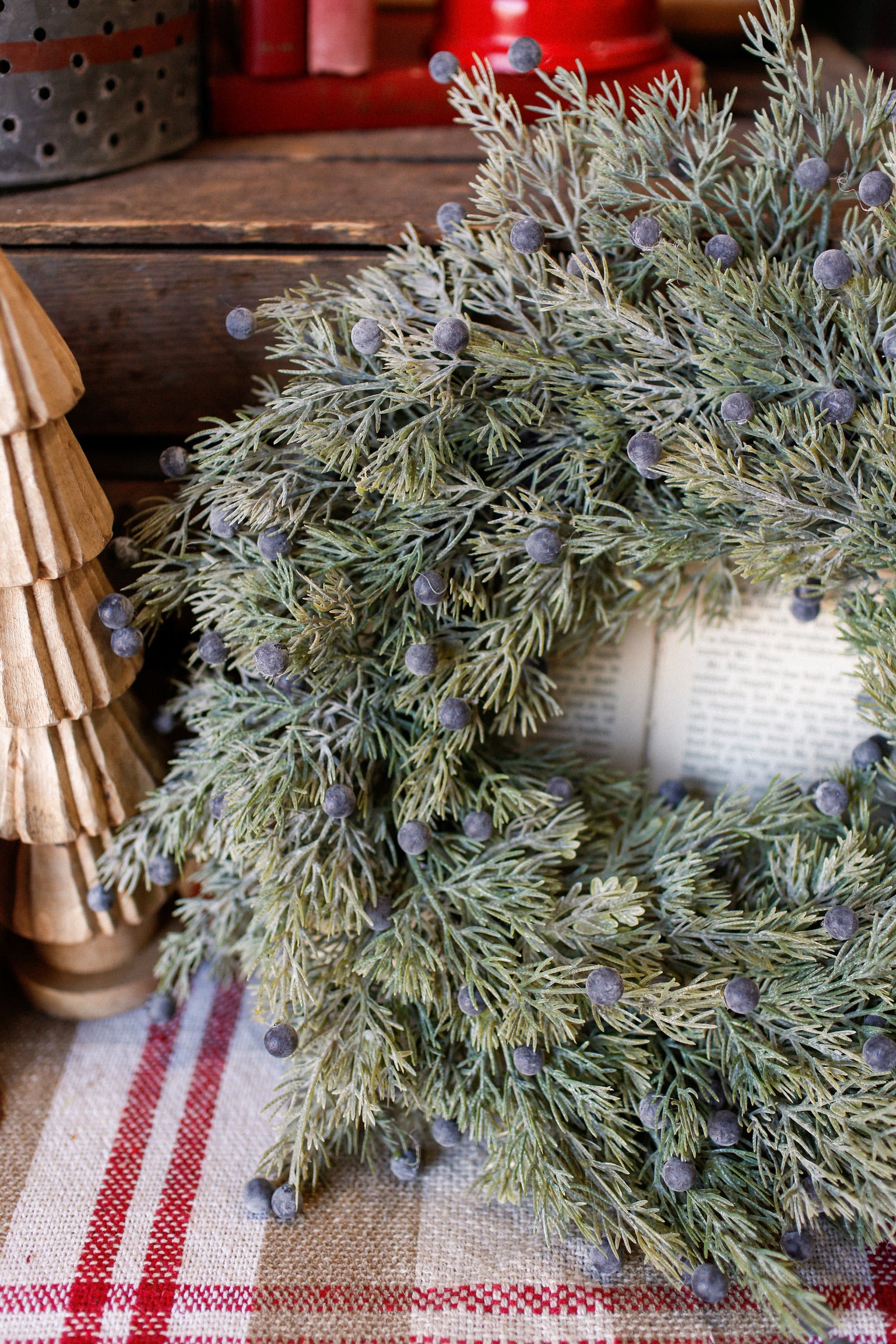 Midnight Juniper Mini Wreath