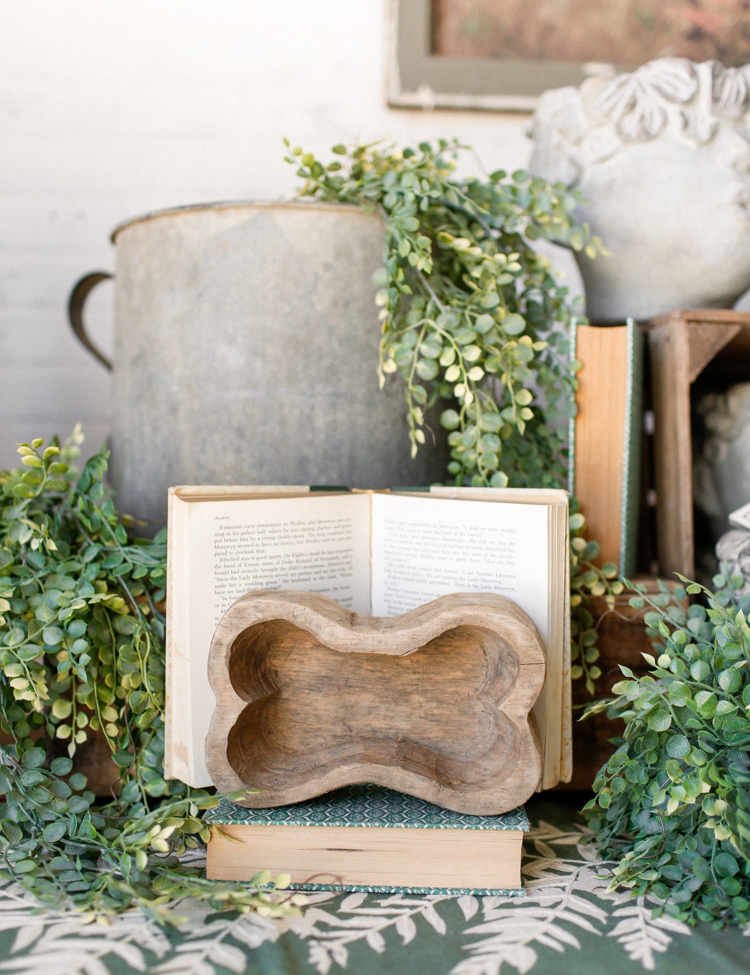 Mini Wood Dog Bone Bowl The Little Burlap Barn®