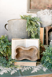 Mini Wood Dog Bone Bowl The Little Burlap Barn®