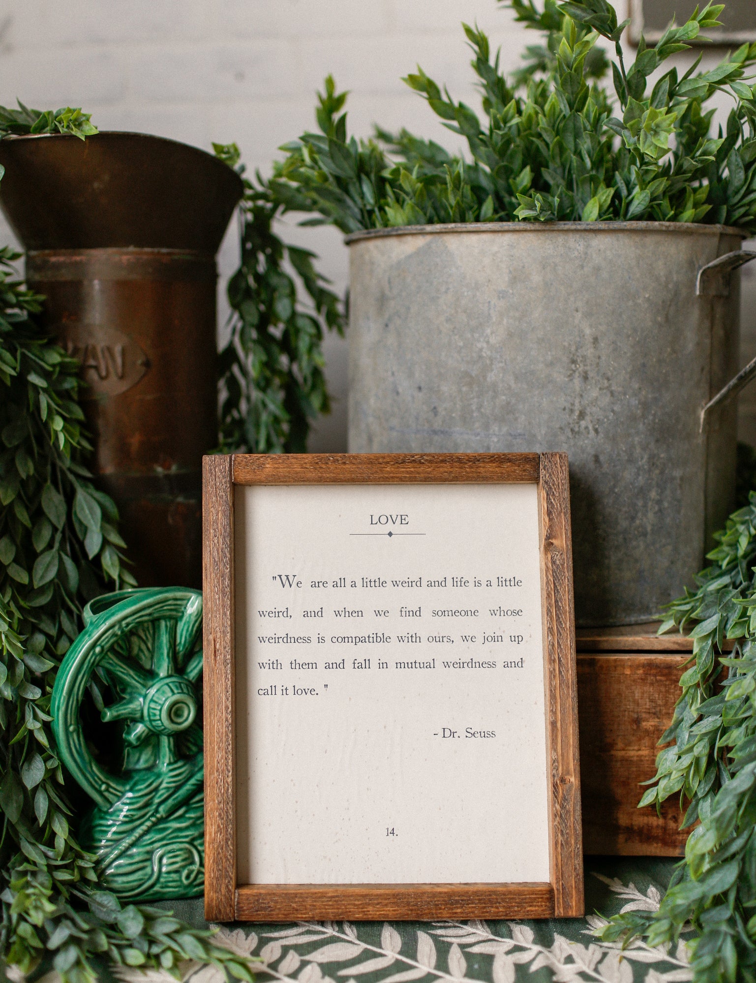 Handmade Love Framed Sign The Little Burlap Barn®