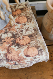 Autumn Leaves & Pumpkins Runner