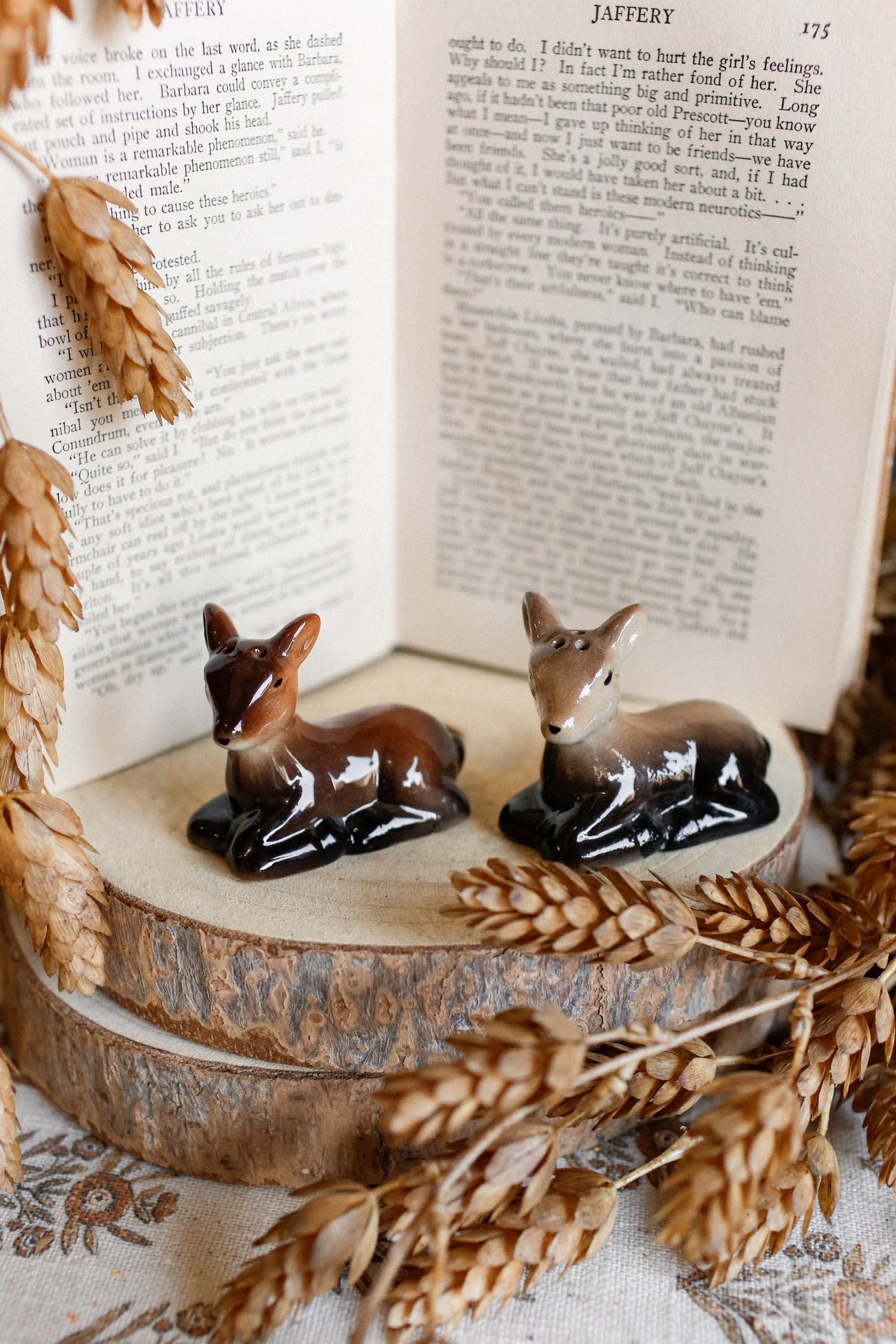 Vintage Deer S&P Shakers (Set of 2)