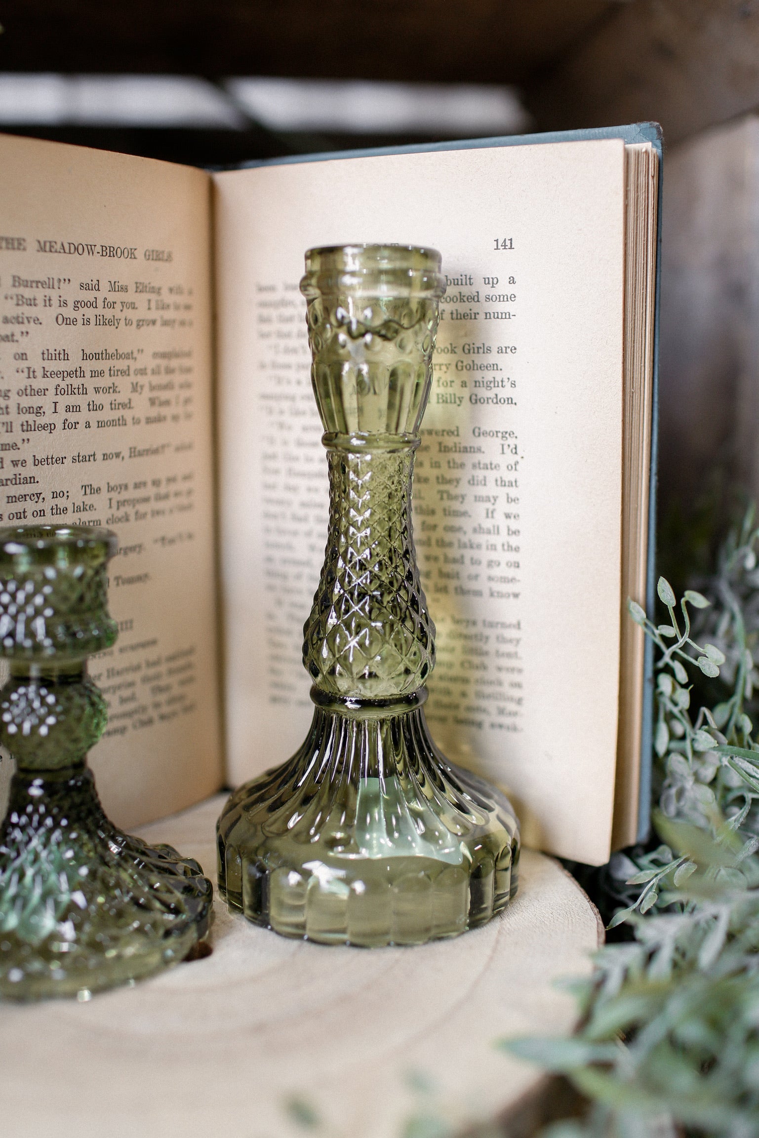 Forest Green Candlestick