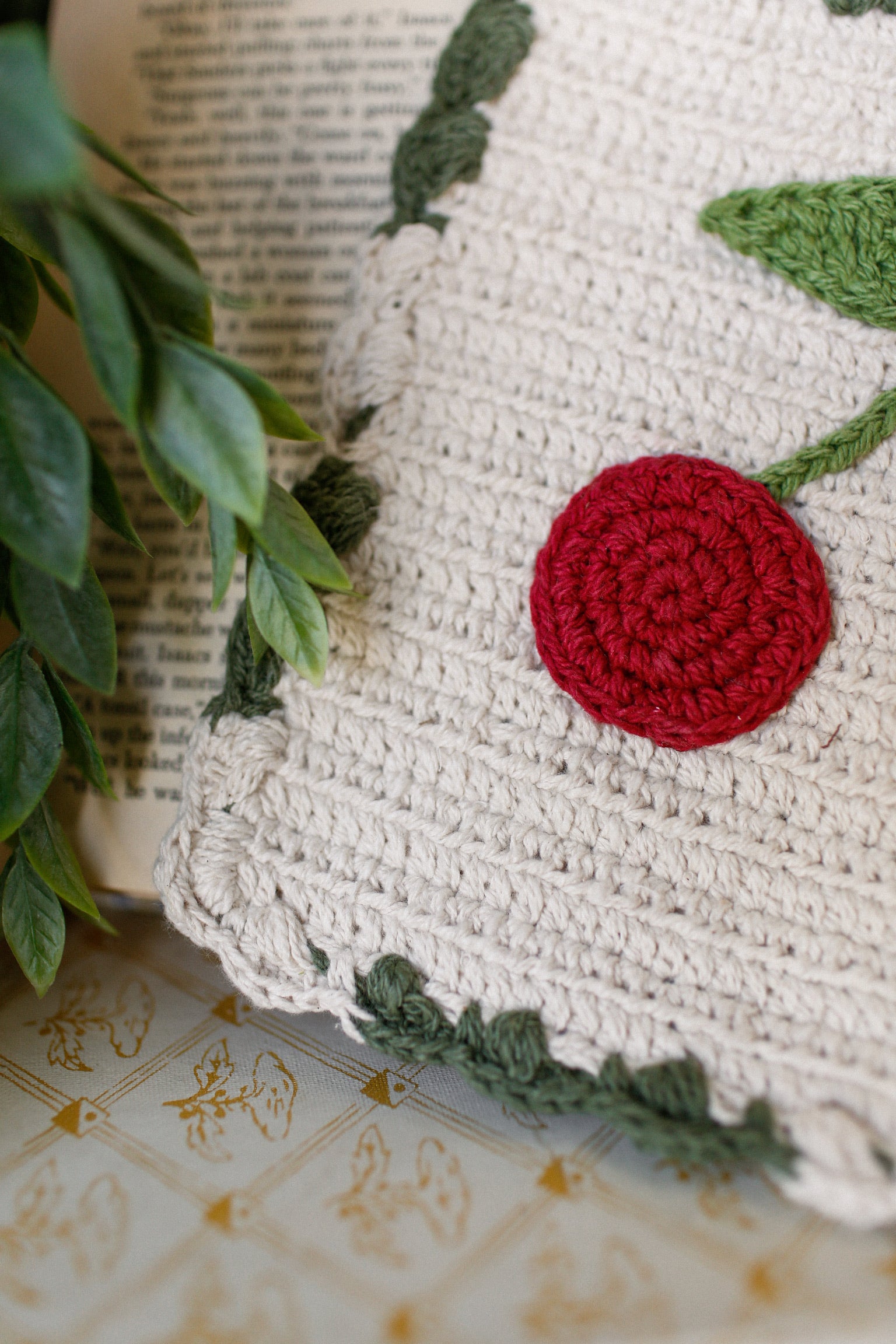 Cherry Crocheted Pot Holder The Little Burlap Barn®