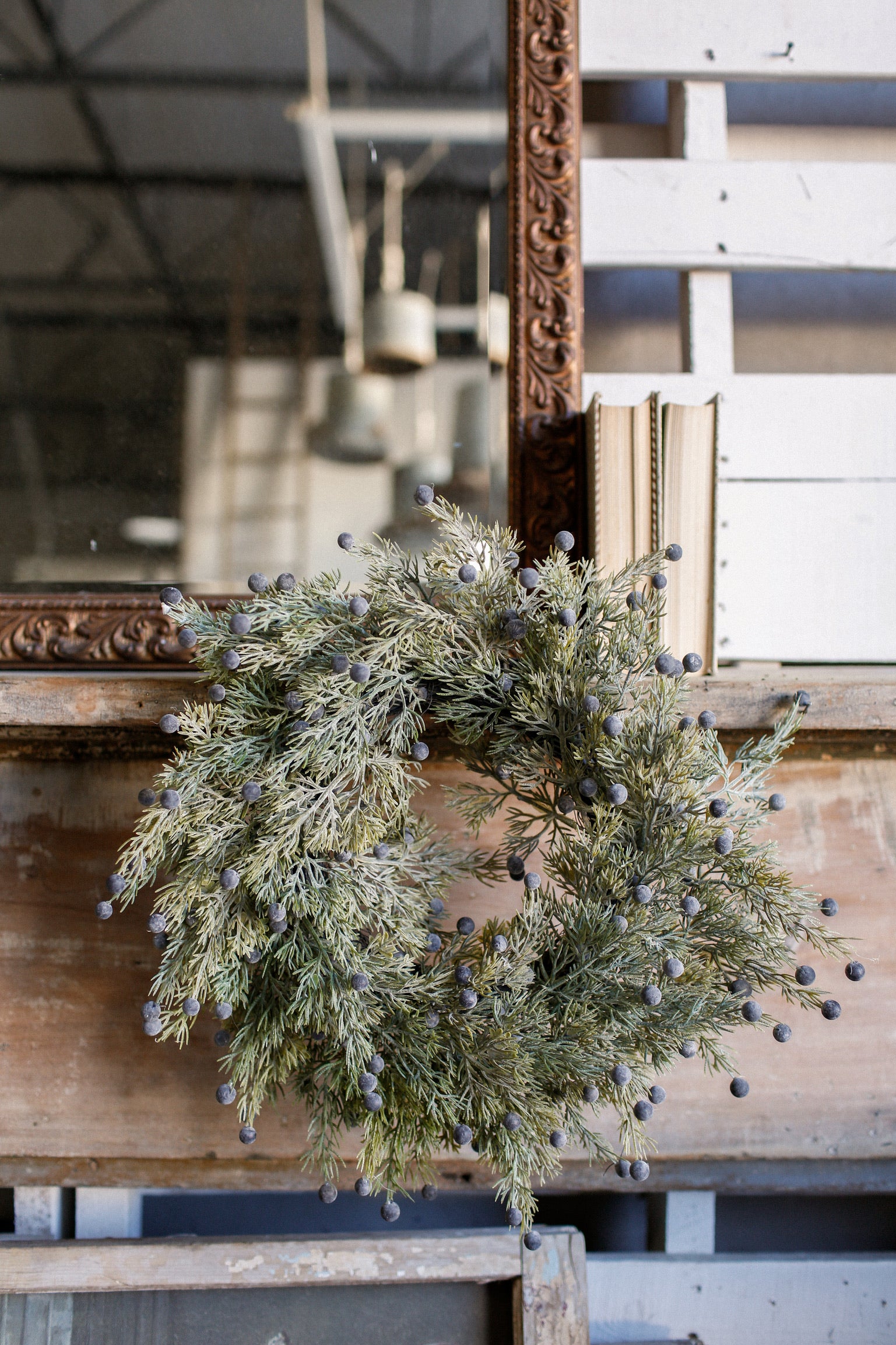 Midnight Juniper Mini Wreath
