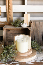 Medium Ivory Flameless Candle The Little Burlap Barn®