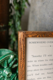 Handmade "Somewhere Over The Rainbow" Framed Sign The Little Burlap Barn®
