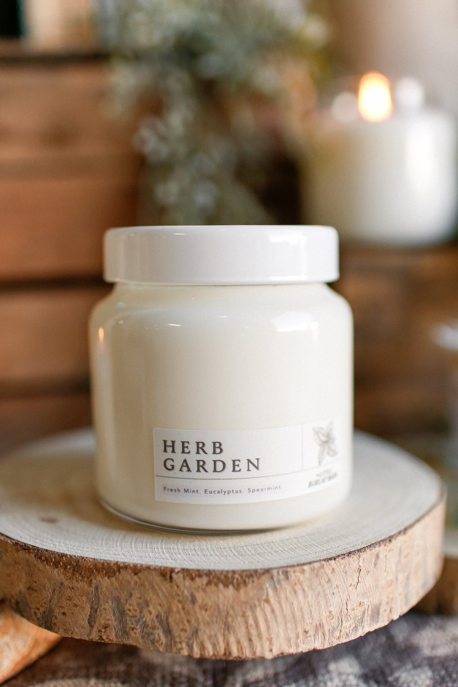 Apothecary Candle-Herb Garden