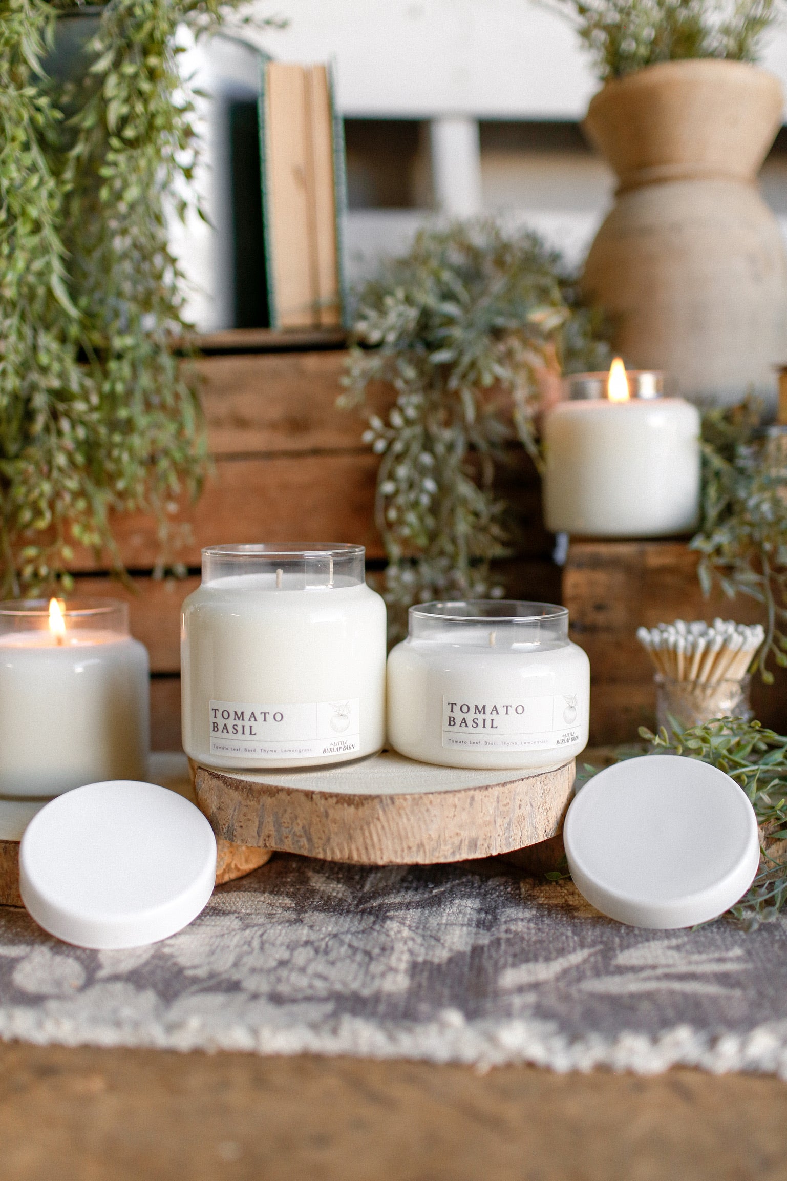 Apothecary Candle -- Tomato Basil The Little Burlap Barn®