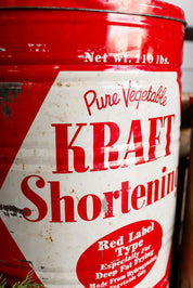 Vintage 110lb Lard Tin