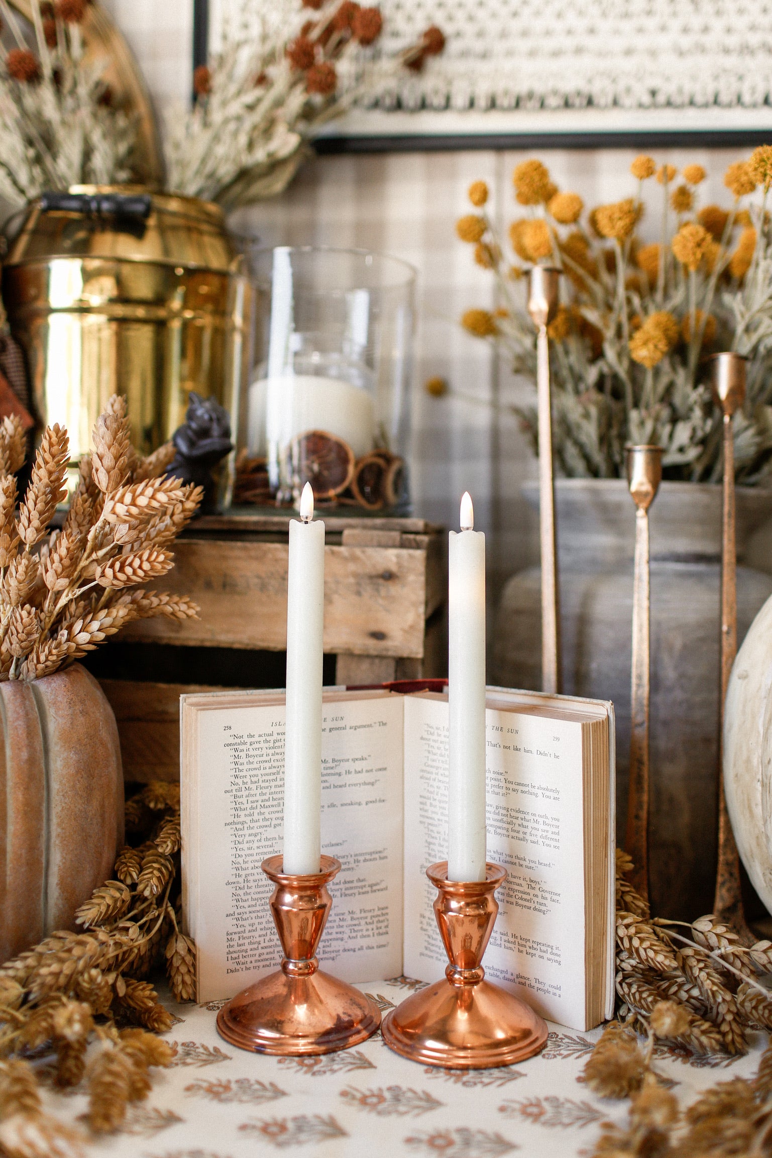 Vintage Copper Candlesticks
