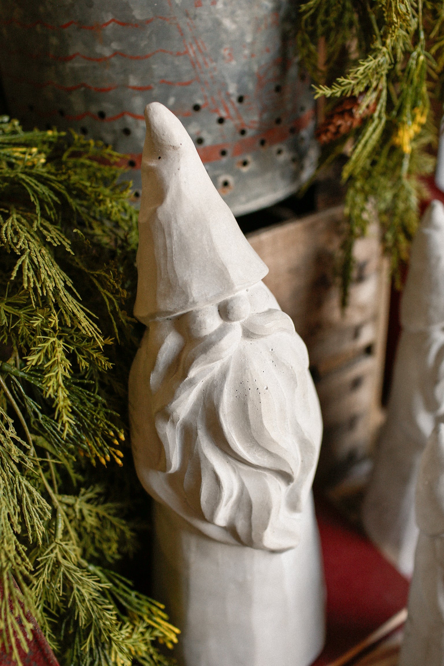 Nordic Concrete Santa The Little Burlap Barn®