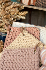 Autumnal Crocheted Pot Holder Creative Co-Op