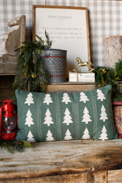 Stitched Tree Pattern Pillow