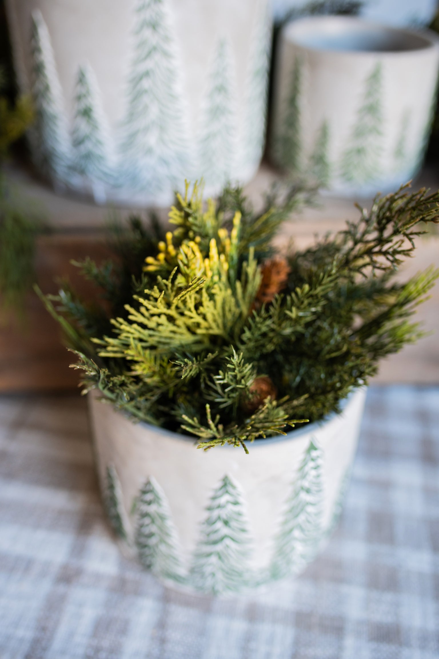 Concrete Tree Farm Pot