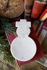 Marble Snowman Spoon Rest