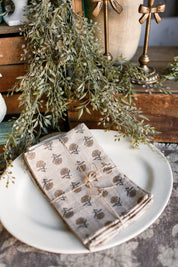 Marigold Block Print Napkins The Little Burlap Barn®