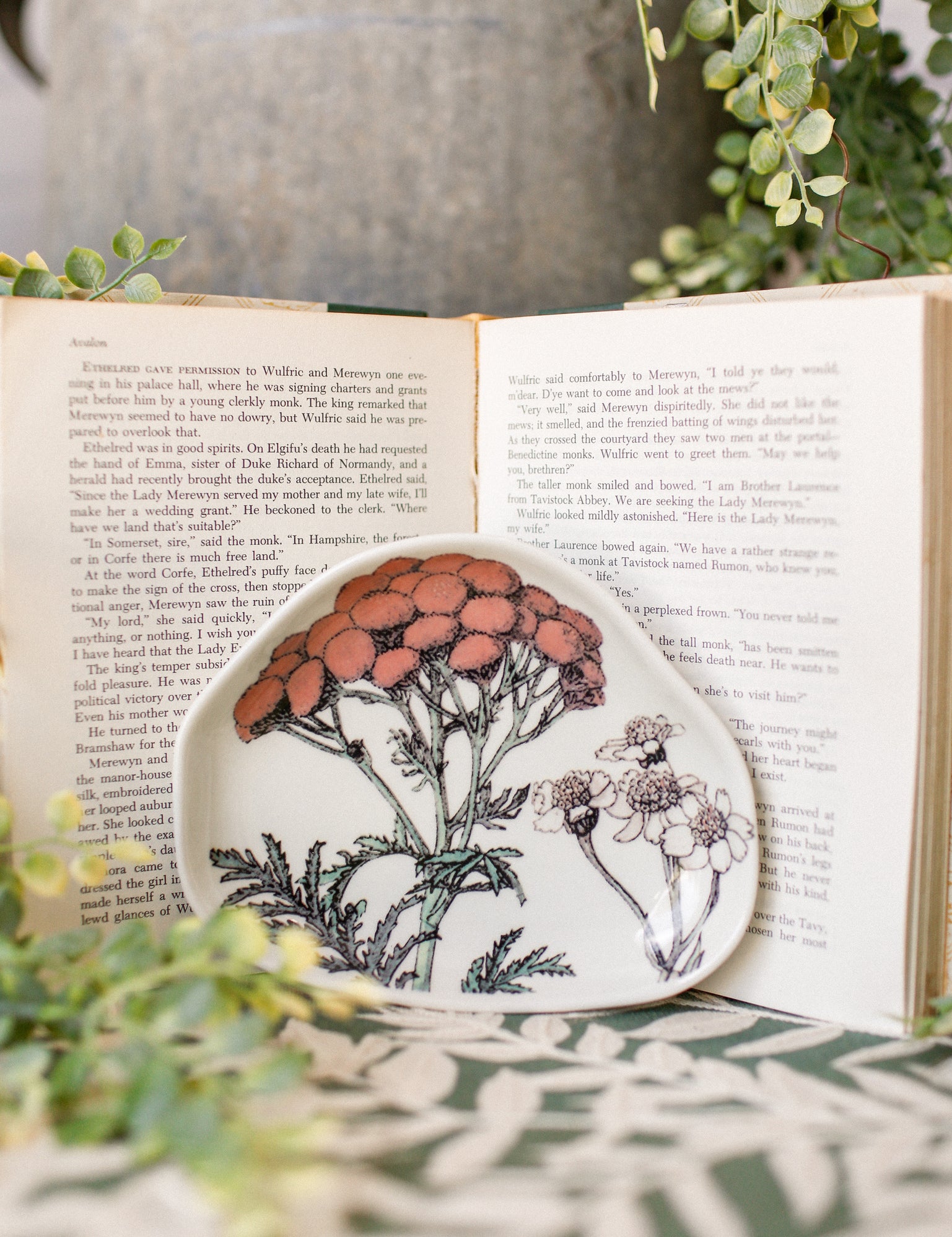 Stoneware Floral Dish The Little Burlap Barn®