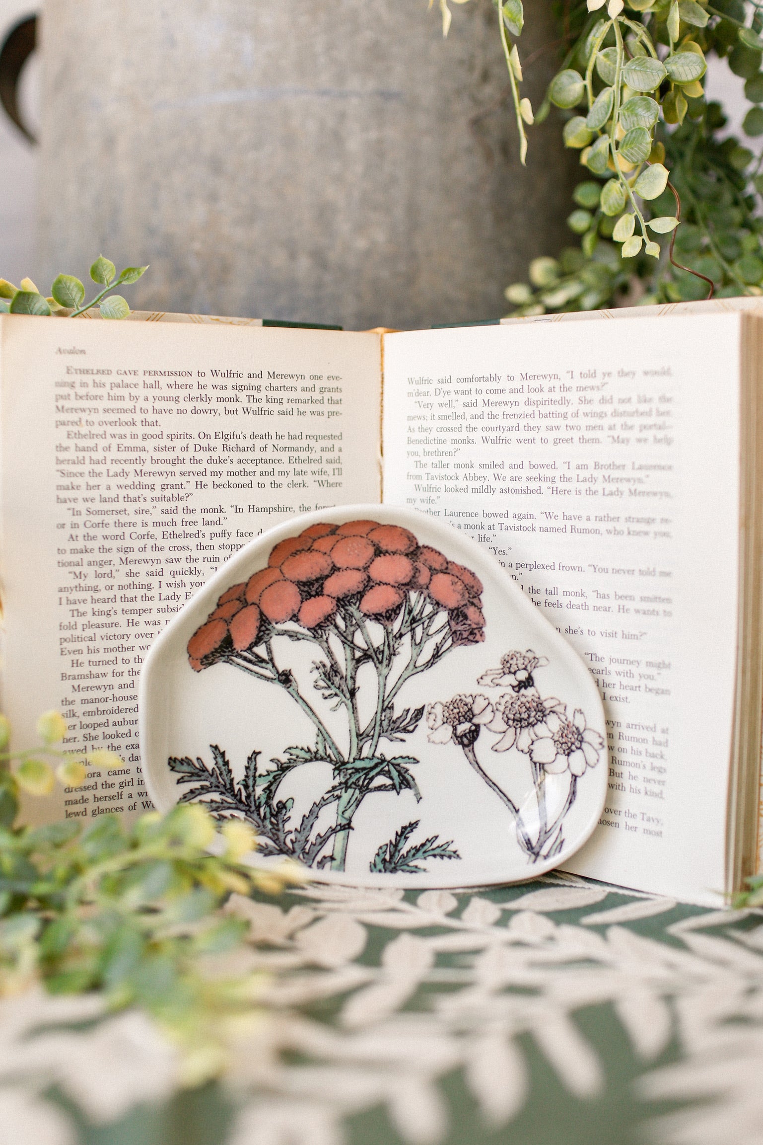 Stoneware Floral Dish The Little Burlap Barn®