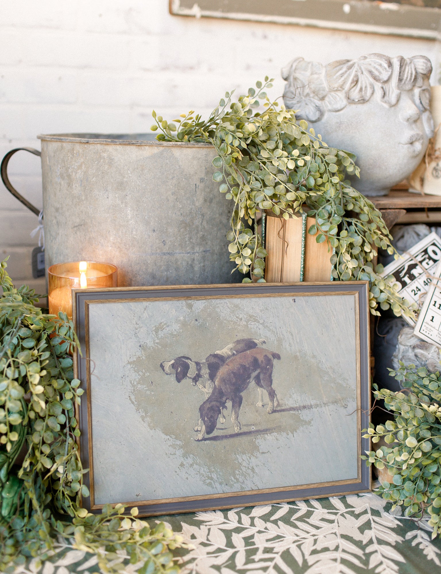 Two Dogs Framed Art The Little Burlap Barn®