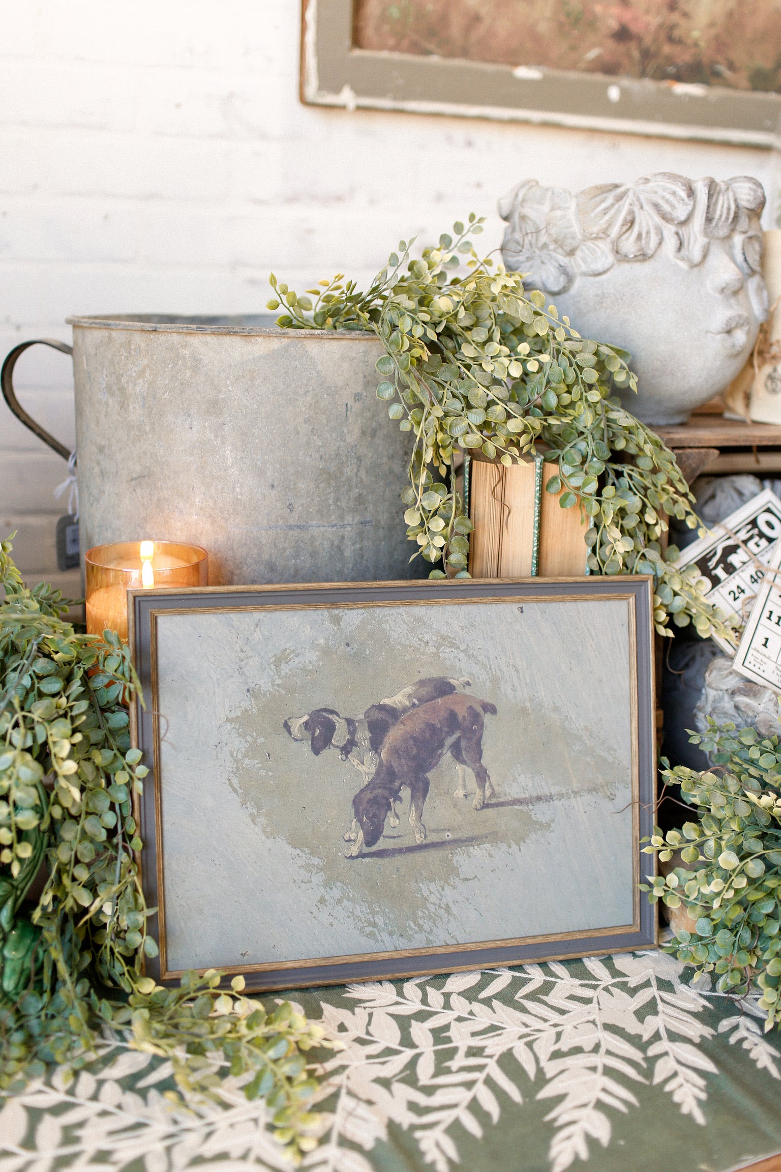 Two Dogs Framed Art The Little Burlap Barn®